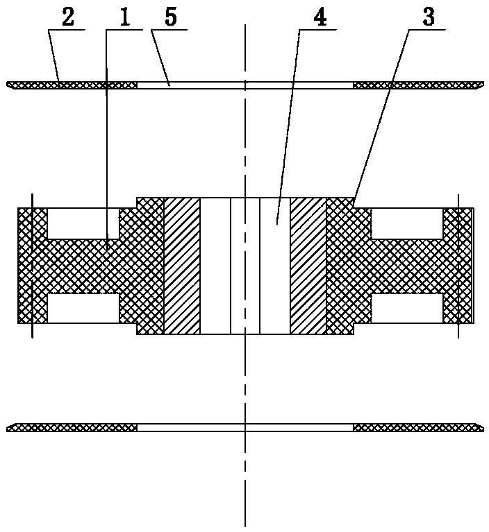 Manufacturing process of a plastic synchronous pulley