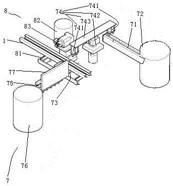 Automatic nut and gasket screwing device
