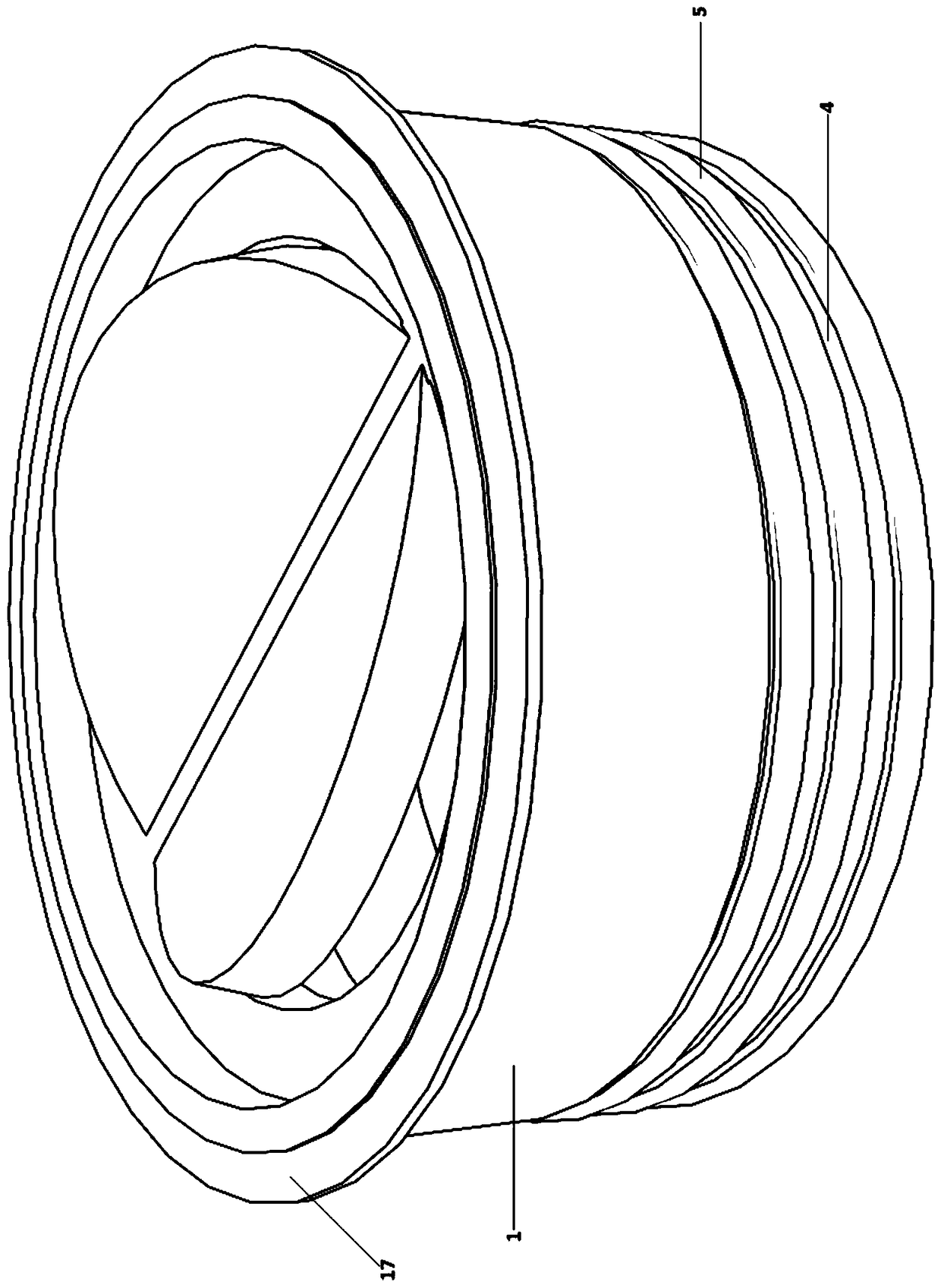 Artificial implanted valve adapter mounting ring