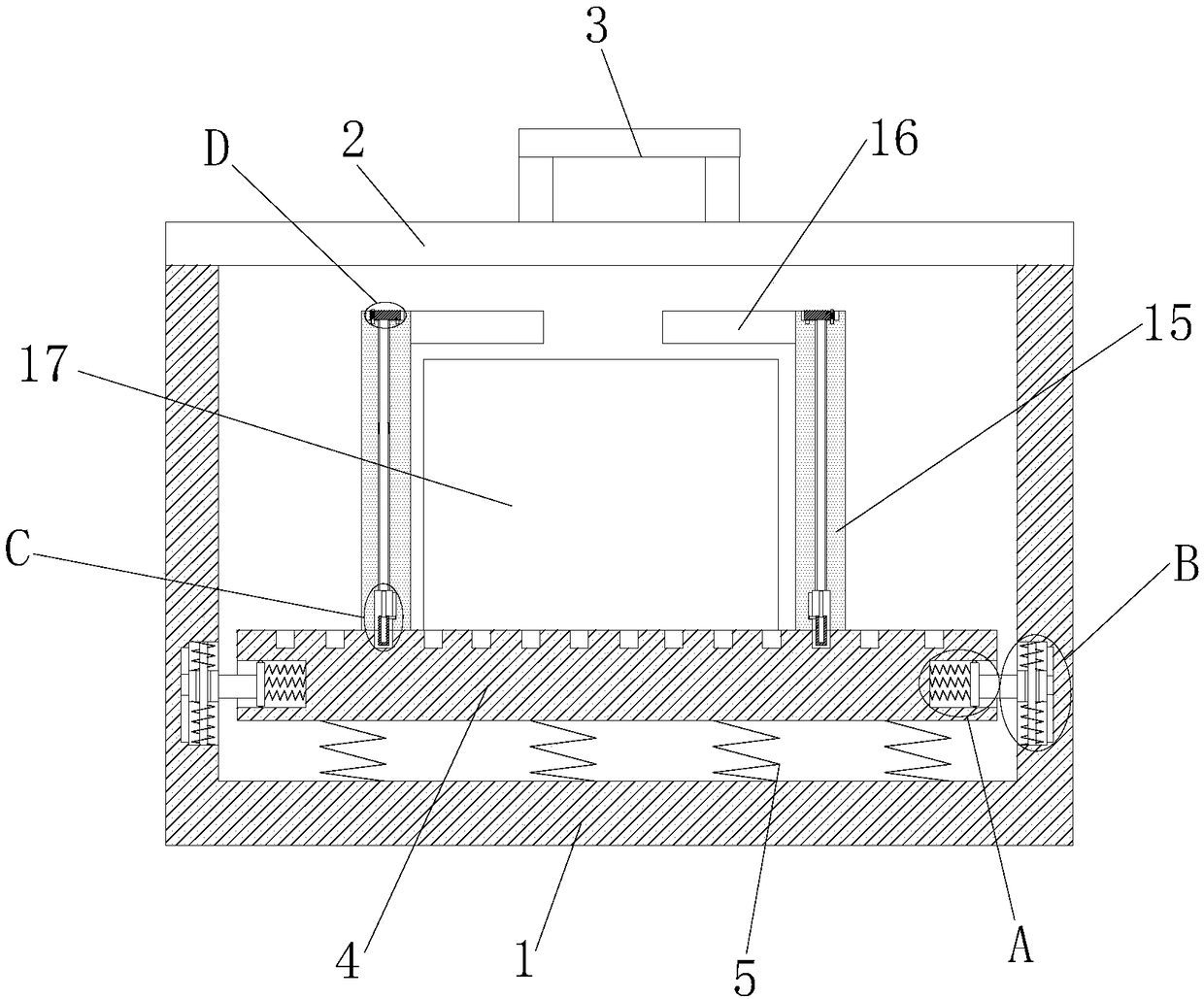 Portable drilling device for engineering machinery