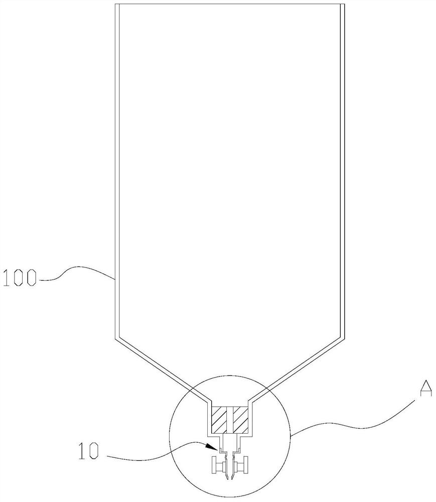 Polyimide film thickness control mechanism and polyimide film production device