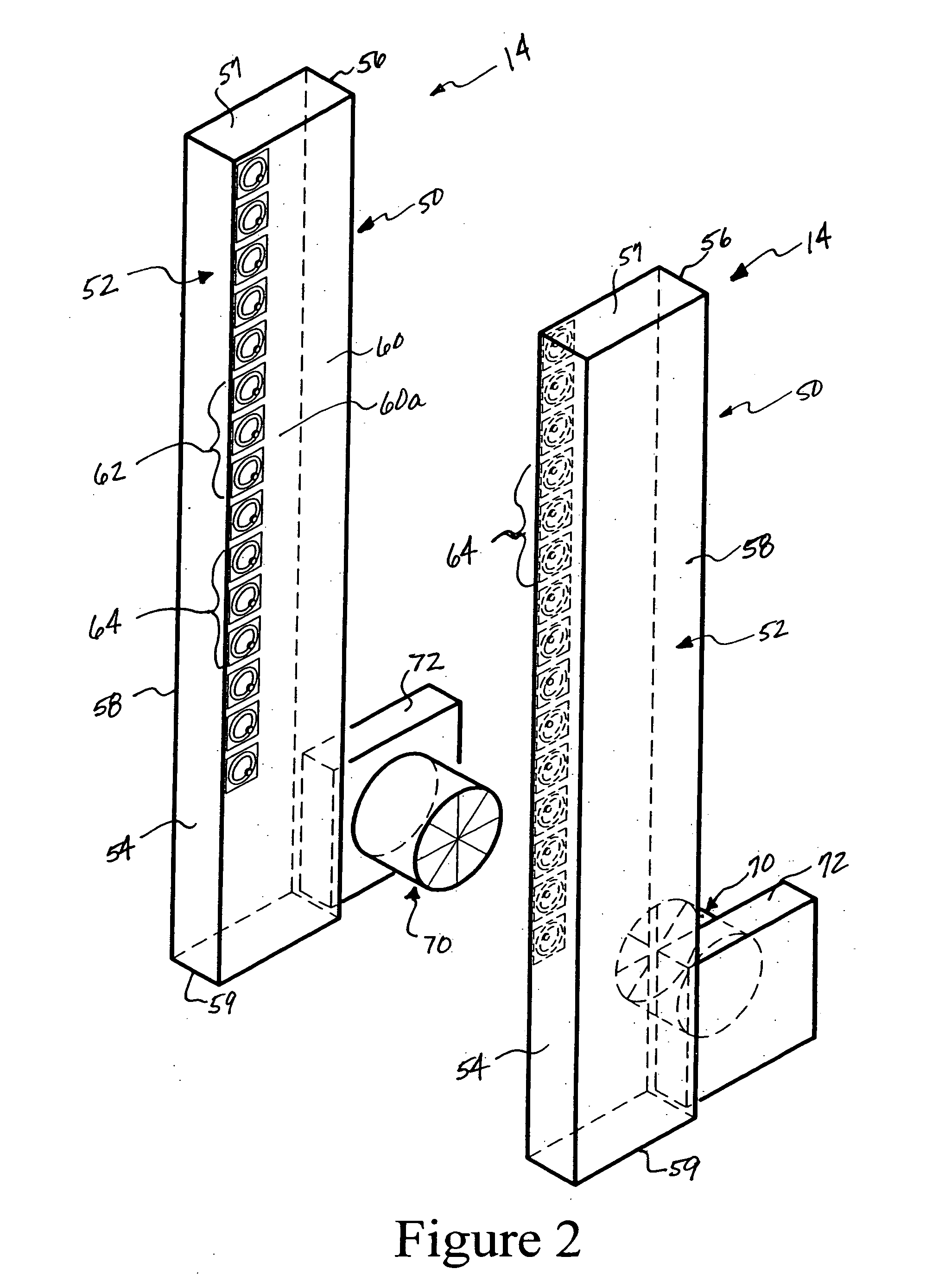 Cabinet for computer devices with air distribution device