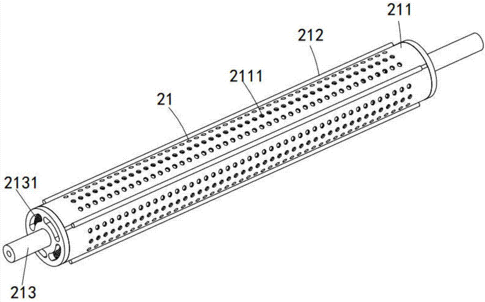 Rotary type cylindrical drying device