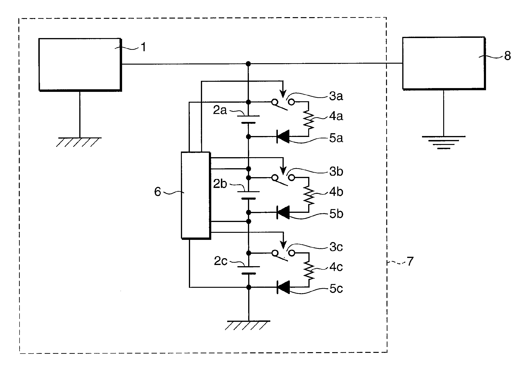 Power supply system and control method of assembled battery