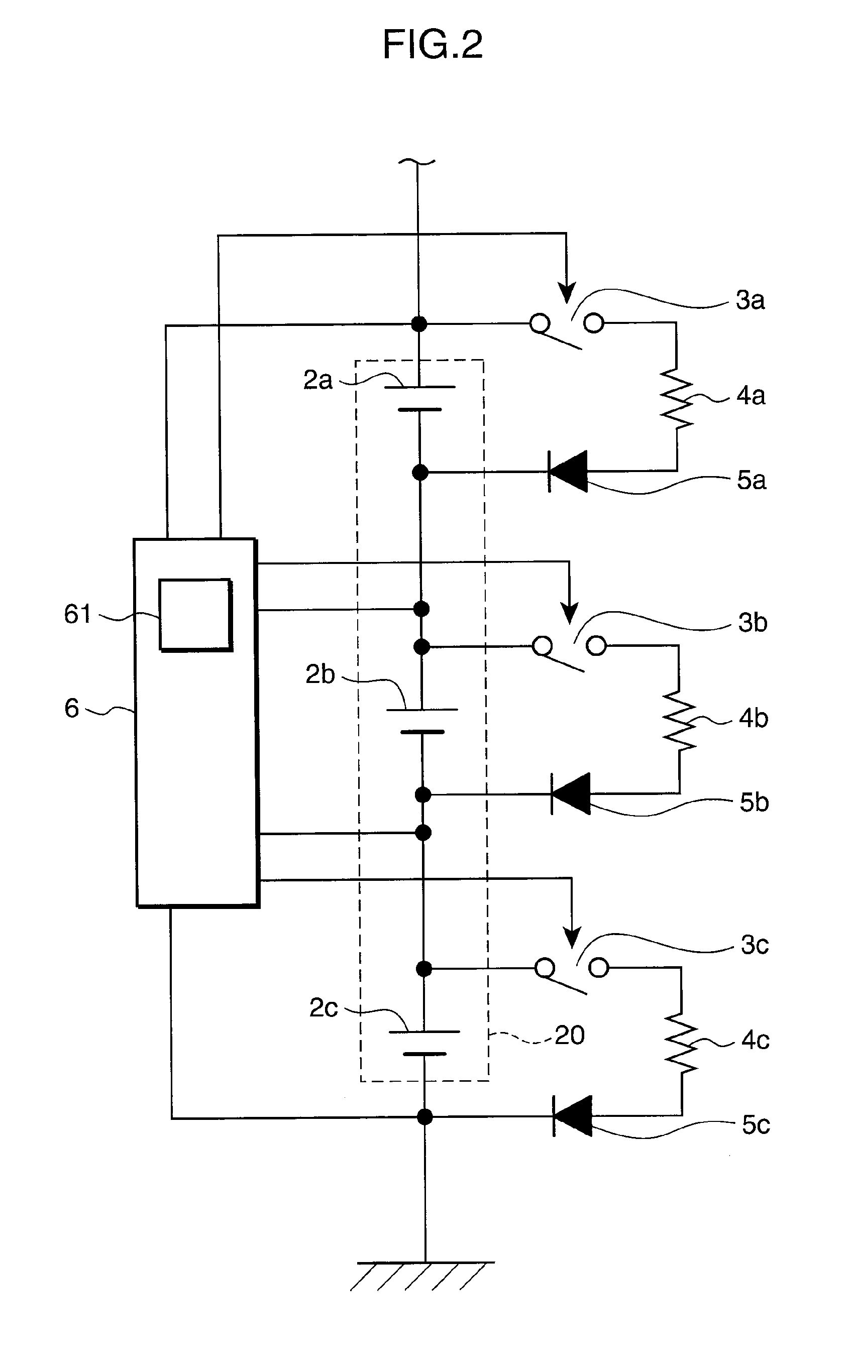 Power supply system and control method of assembled battery