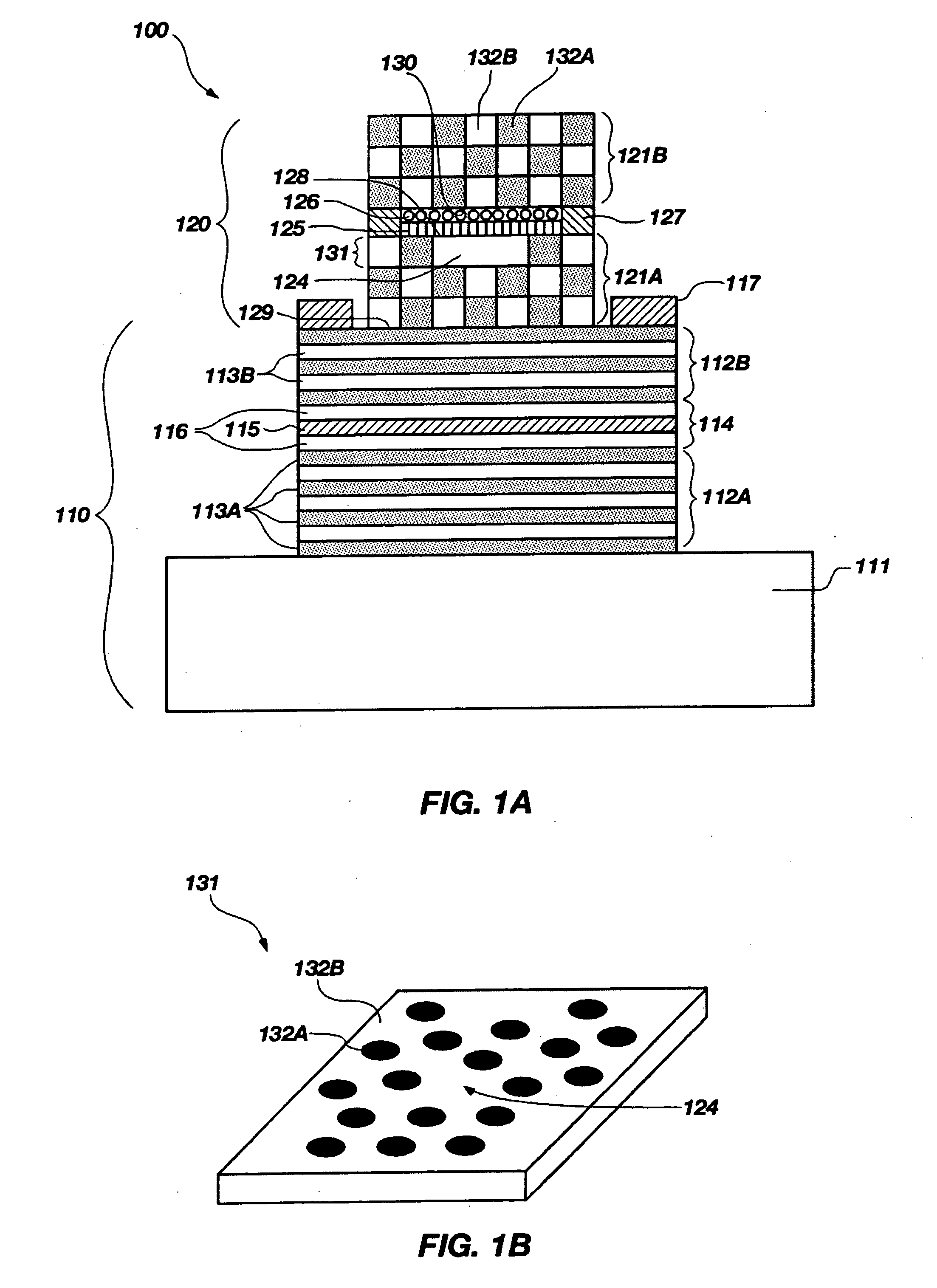 Integrated radiation sources and amplifying structures, and methods of using the same