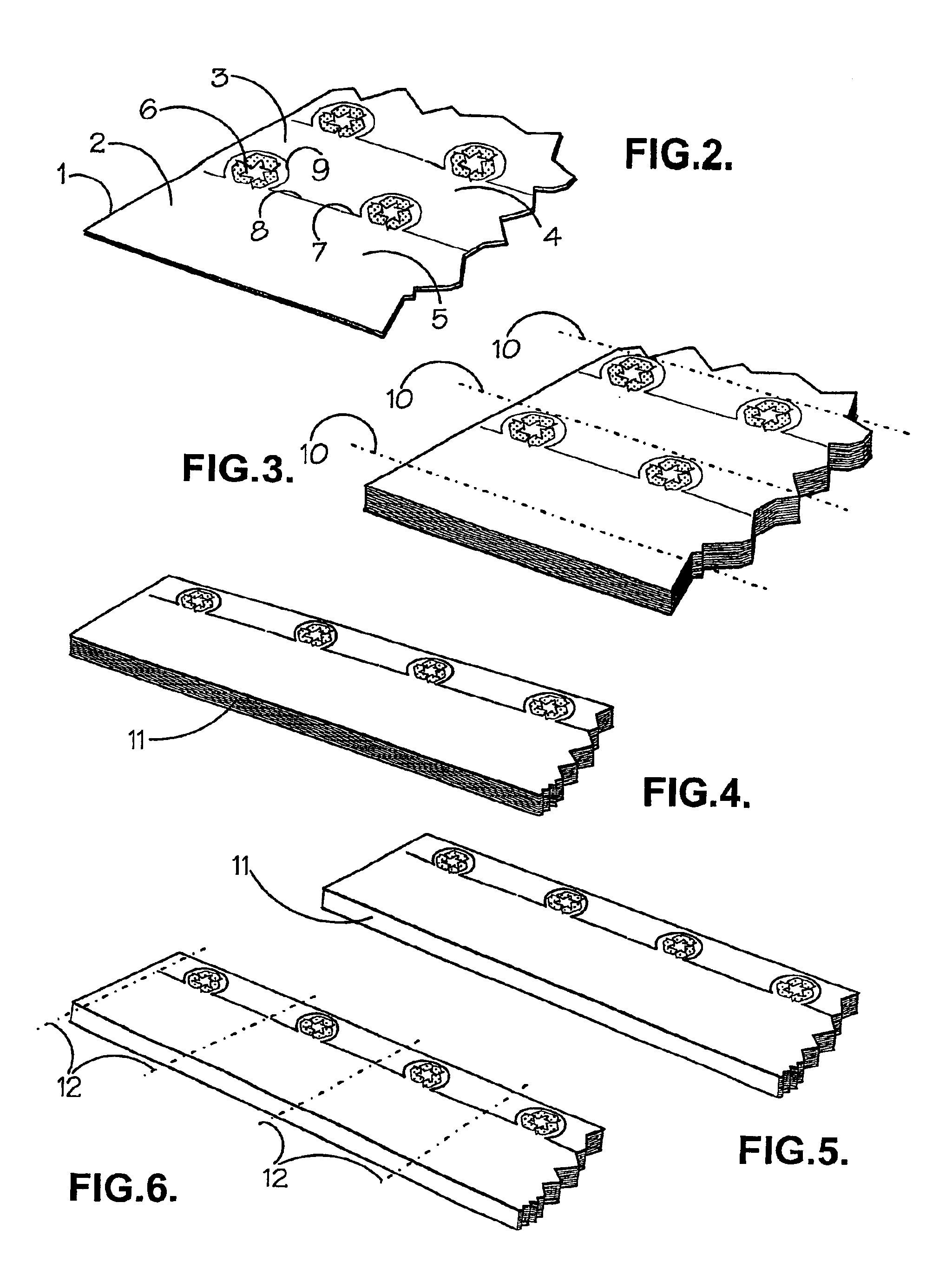 Notepad and process and apparatus for making same