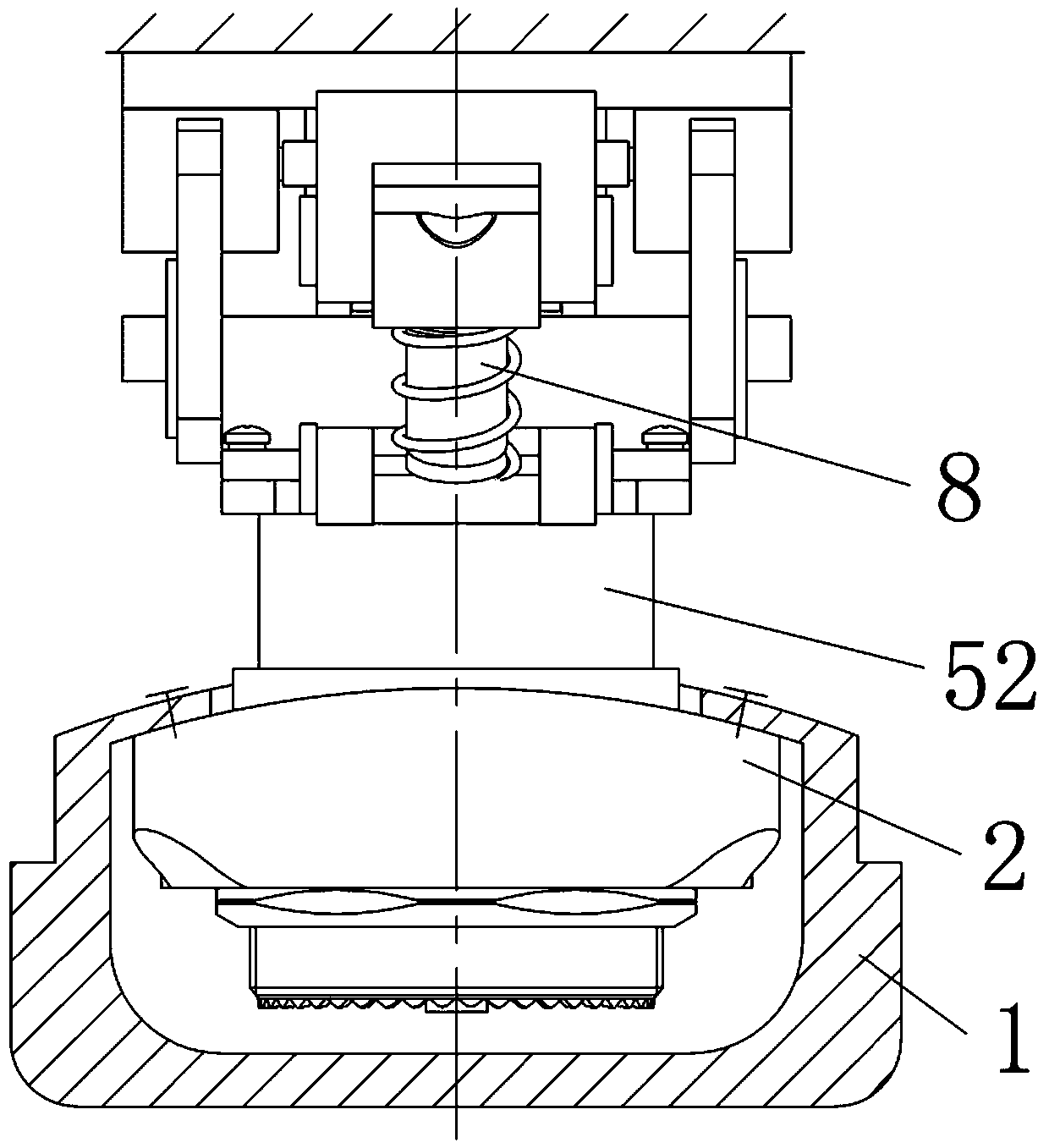 A vertical separation connector and its vertical separation mechanism
