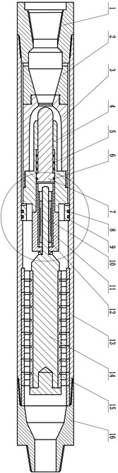A turbo-type drilling speed-increasing tool with a new type of valve structure driven by a cylindrical cam