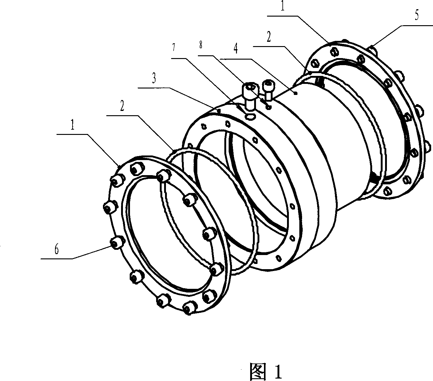 Device and method for restraining the titanium precious stone laser amplifier parasitical surge