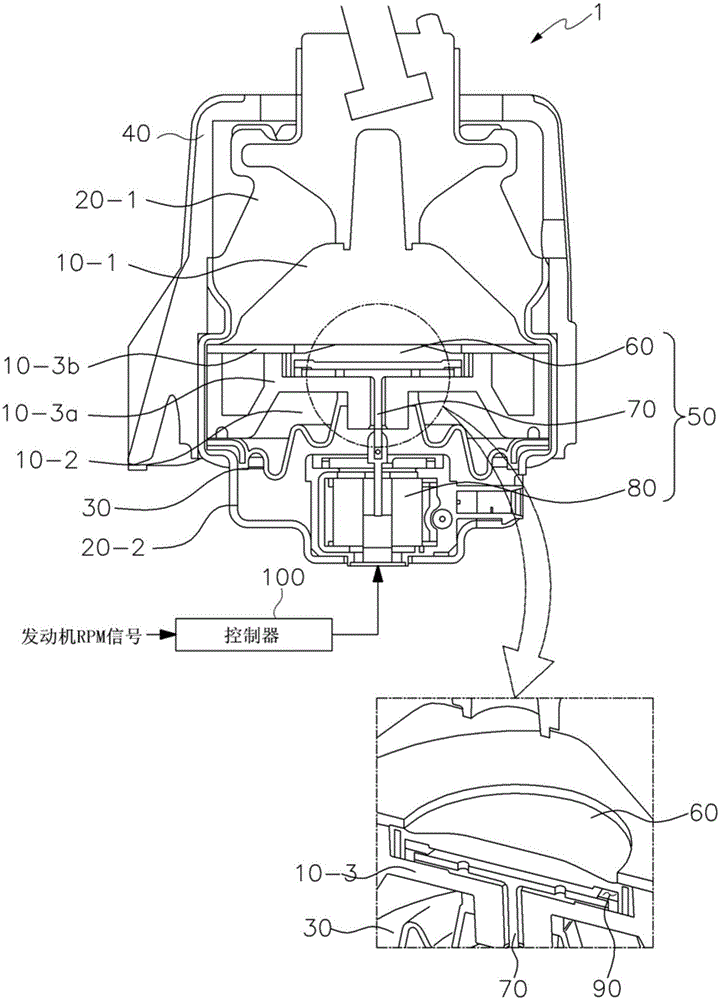 Electronic semi active control engine mount having variable air chamber