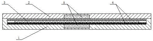 Five-level microstrip line bridge