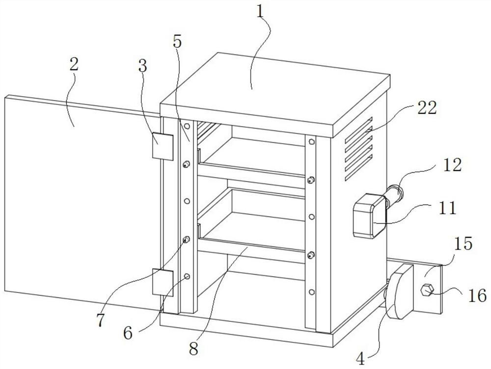 Angle-adjustable assembly type cabinet