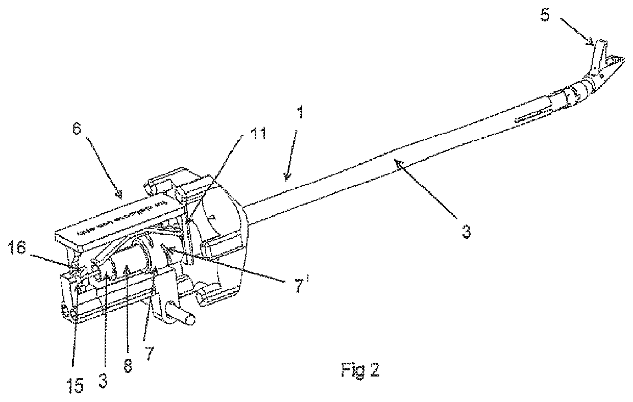 Surgical device, in particular for minimally invasive surgery