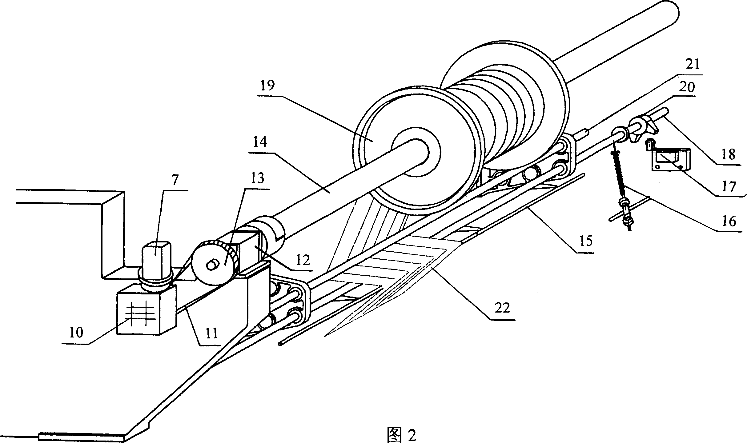 Electronic warp feeding system of warp knitting machine