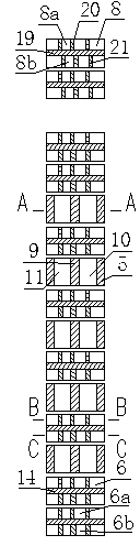 Multi-stage stratified combustion system and method for primary air and secondary air of boiler