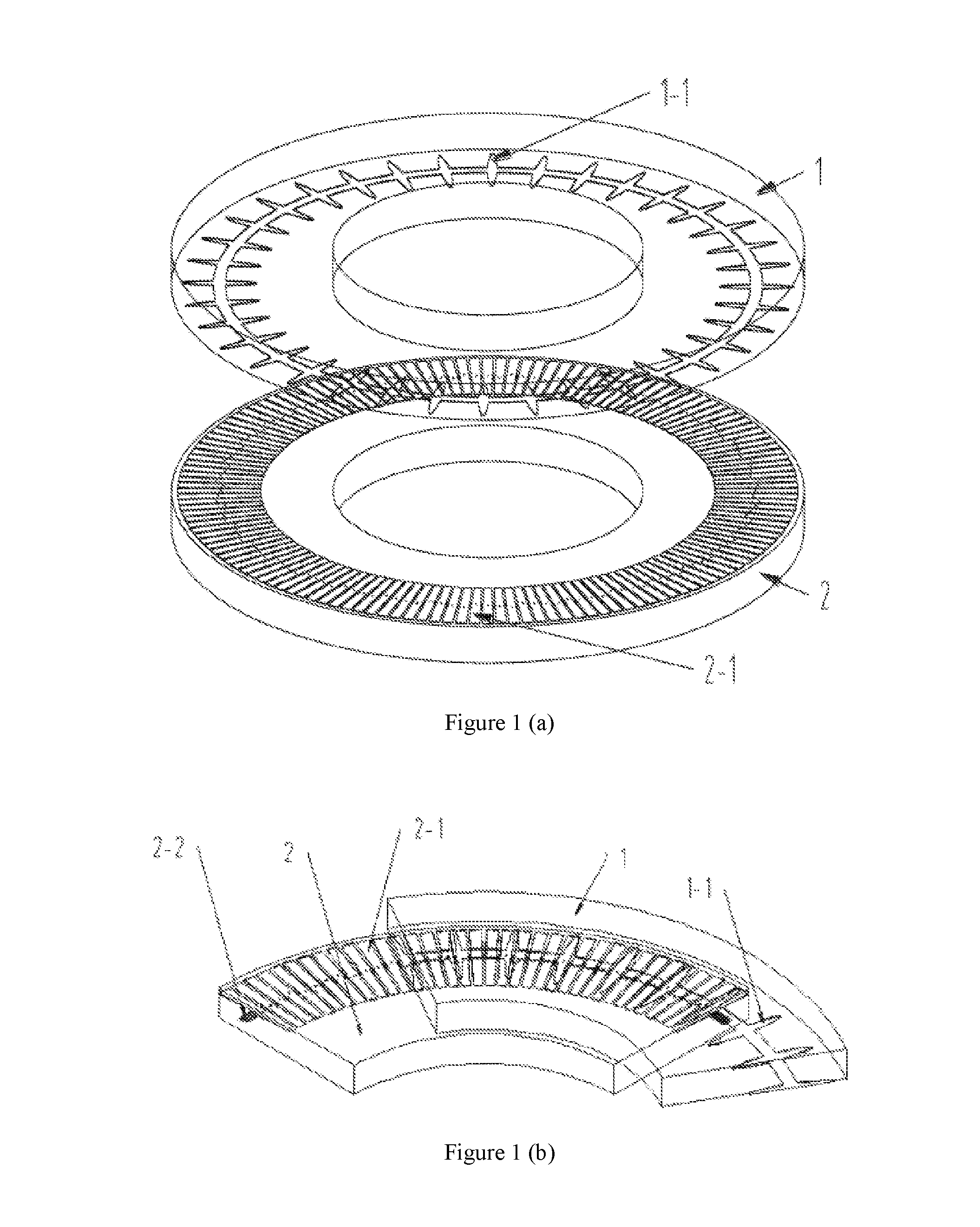 Electric field type time-grating angular displacement sensors