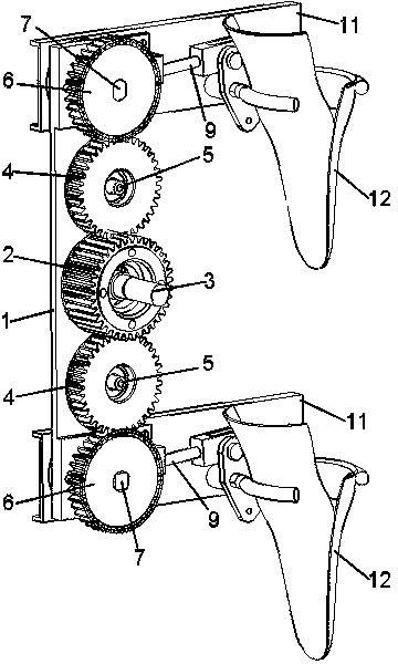 Planetary-wheel cantilever-type planting mechanism