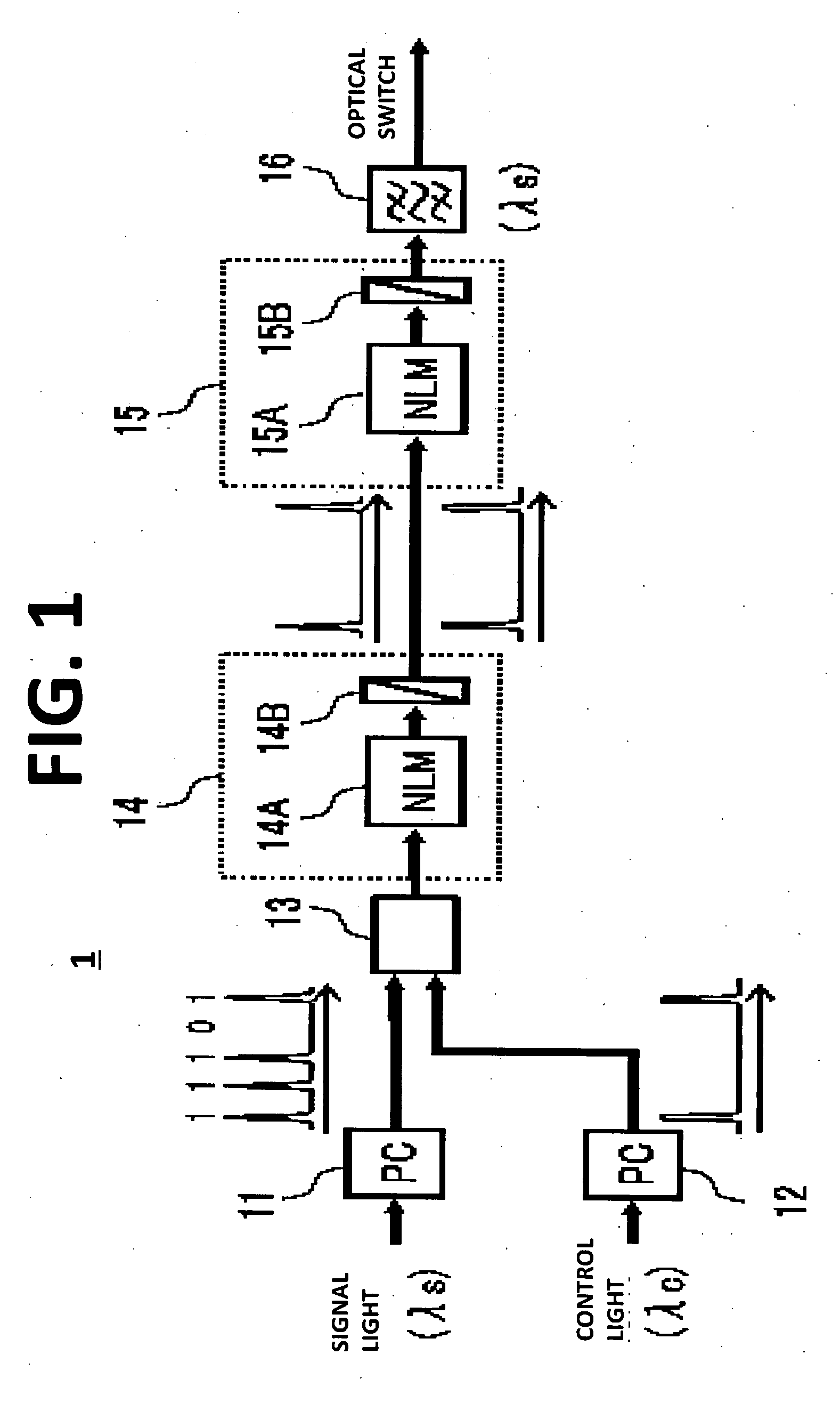 Optical switch and optical waveform monitoring apparatus