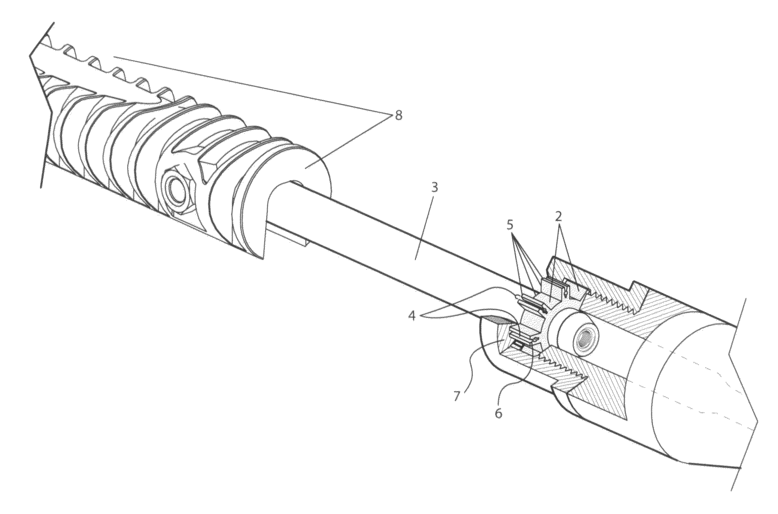 Rifle chamber cleaning tool with debris capturing recesses