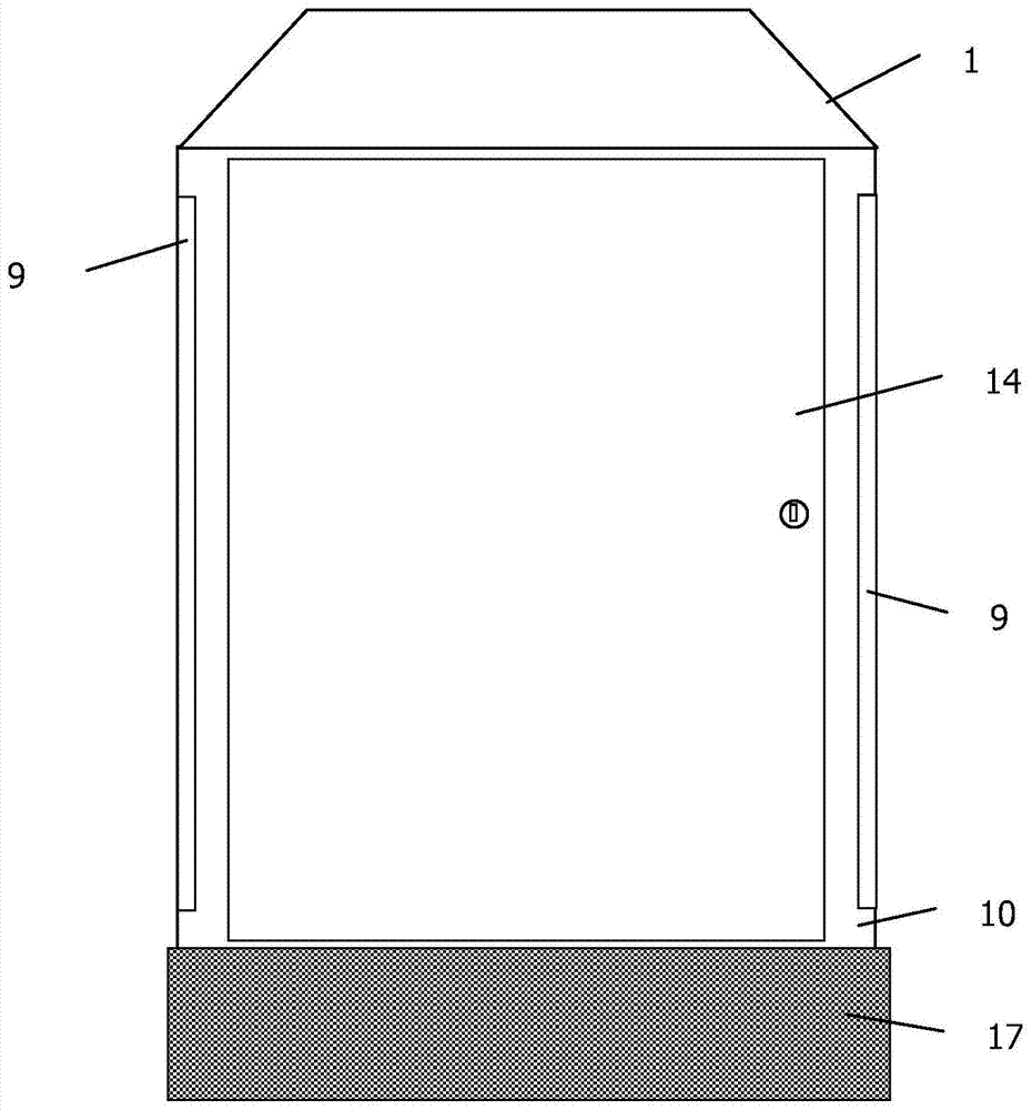 A kind of multi-functional thin-film photovoltaic battery advertising dustbin