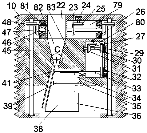 Degradable garbage security landfill device