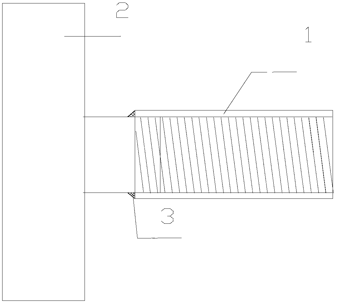 Construction method for planting wall lacing bars after pre-burying of sleeve assemblies