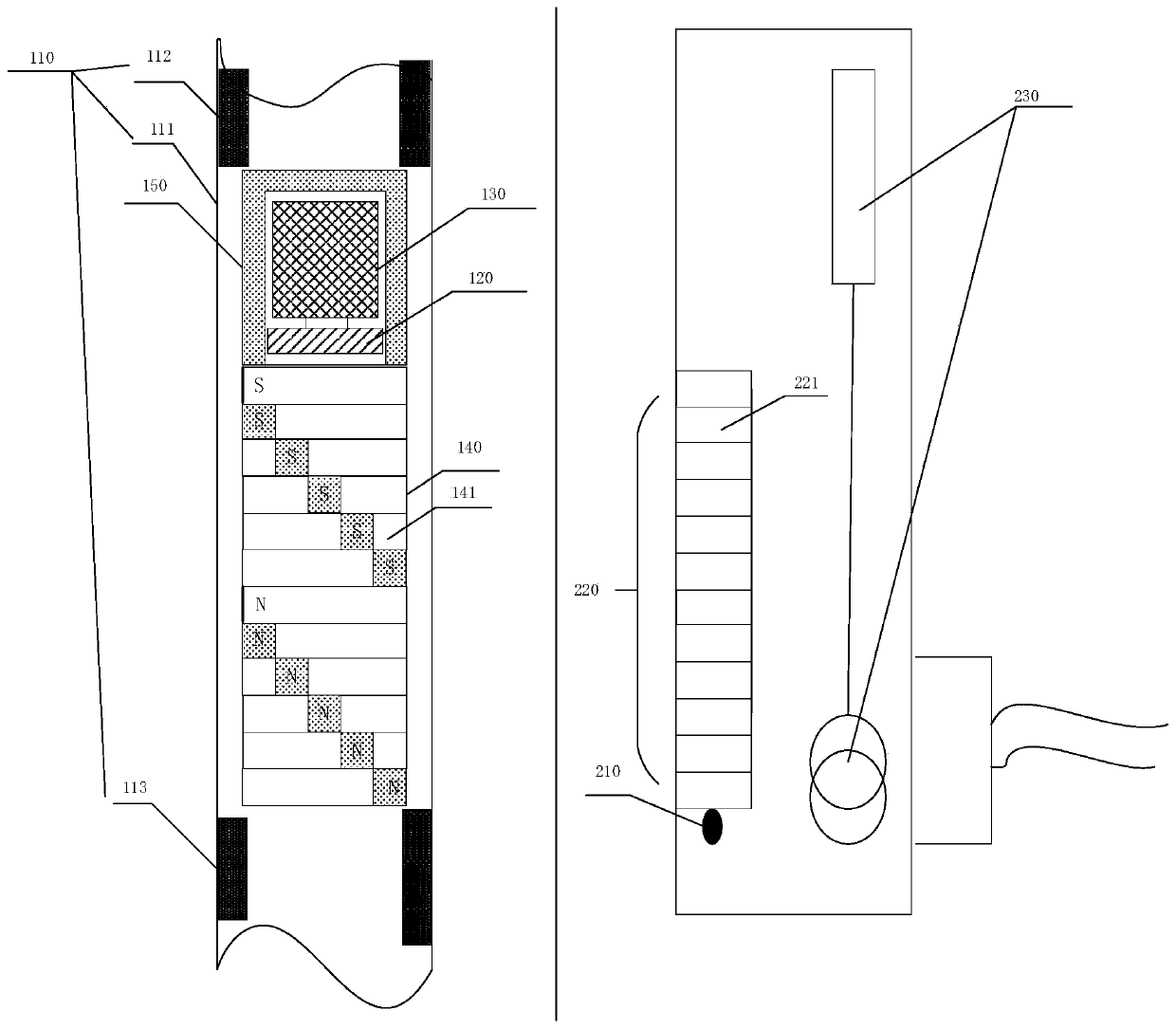 Intravascular ultrasonic diagnosis system and magnetic driving method