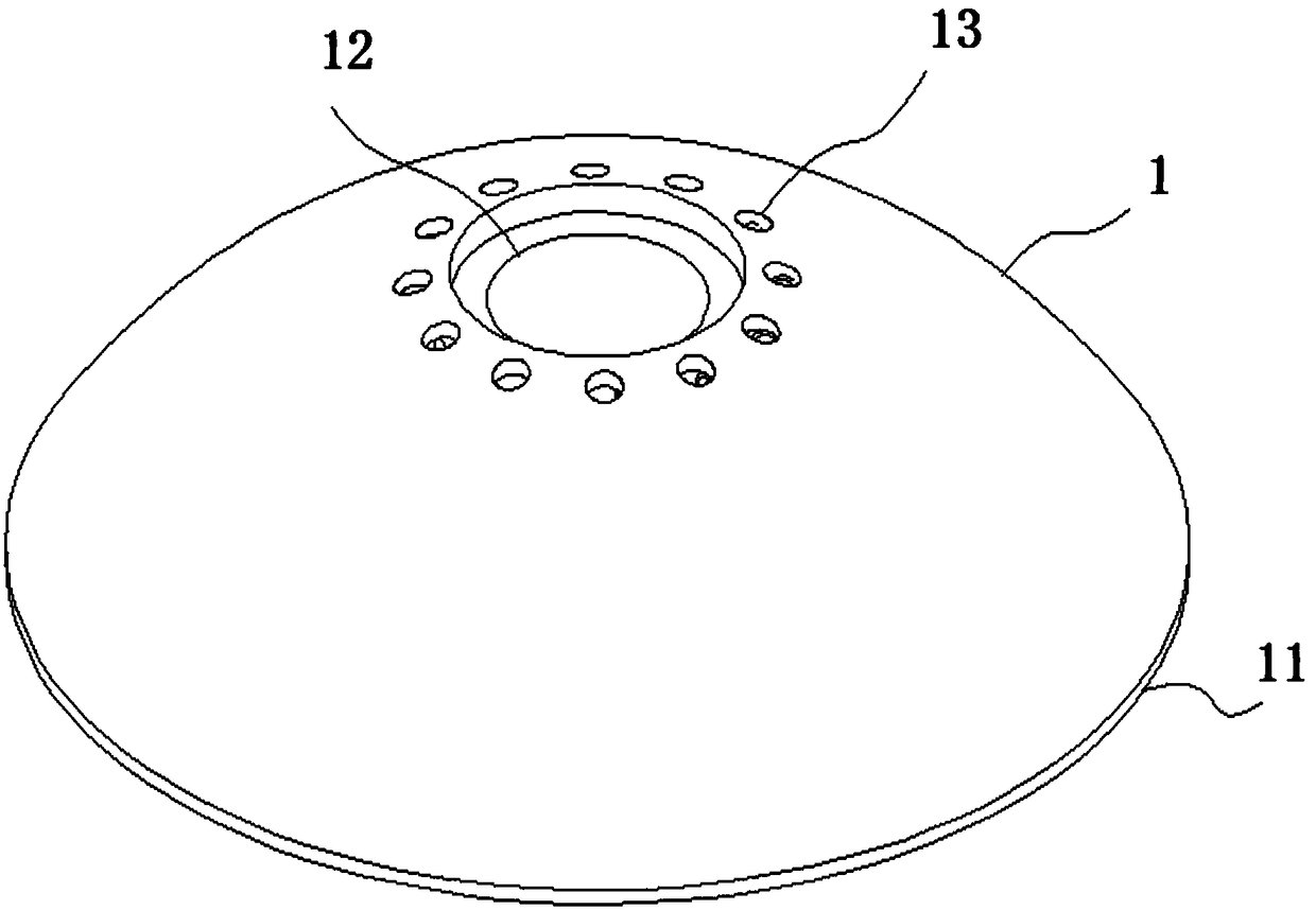 Mist vortex atomizing head