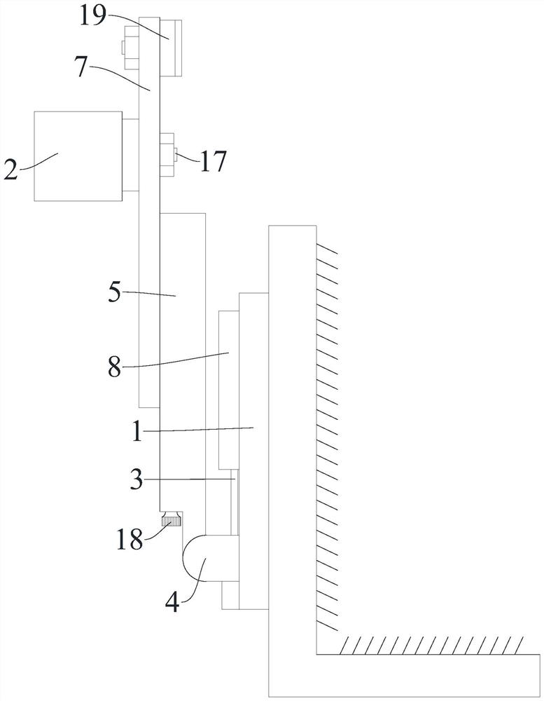 Structure-adjustable recognition camera device for elevator