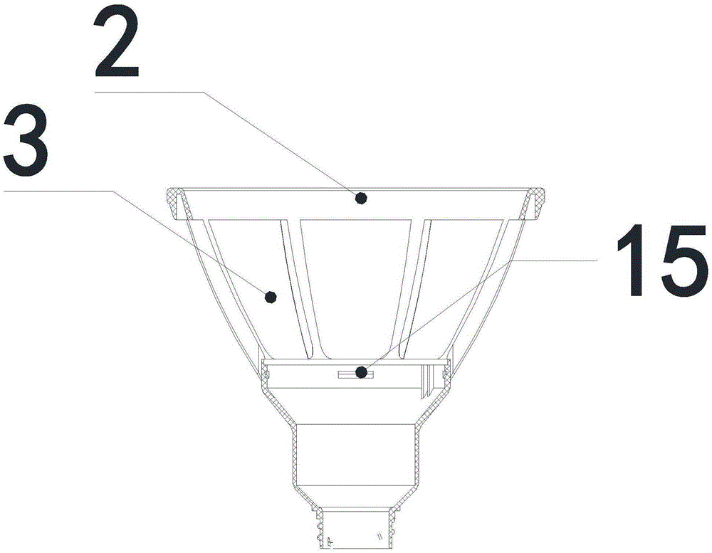 A rotary led spotlight and its assembly method