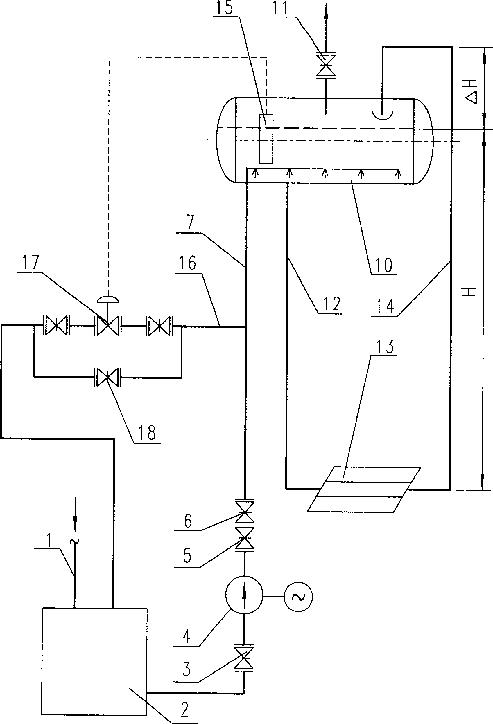 Water supply jet flow circulating device in waste-heat boiler