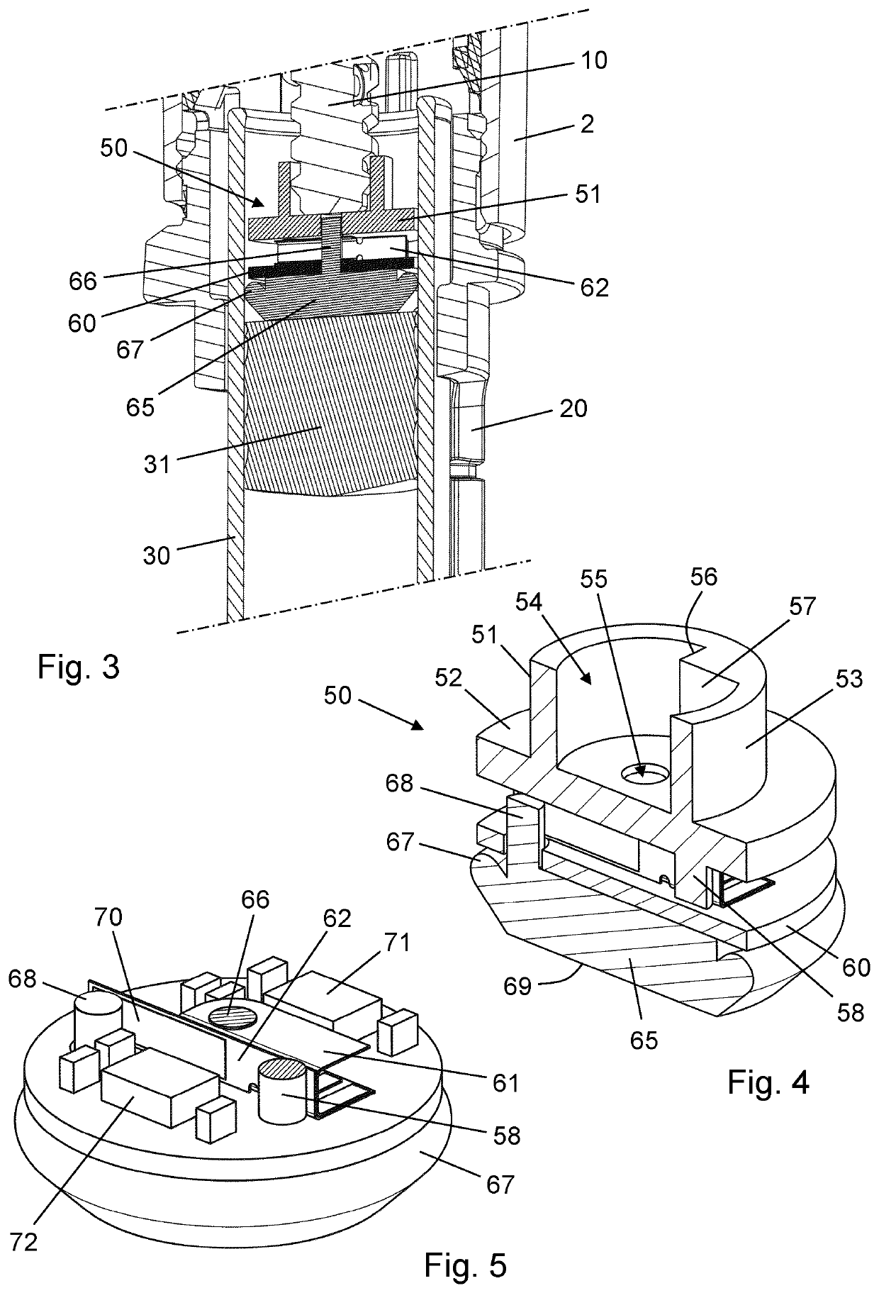 Drug delivery device with means for determining expelled dose