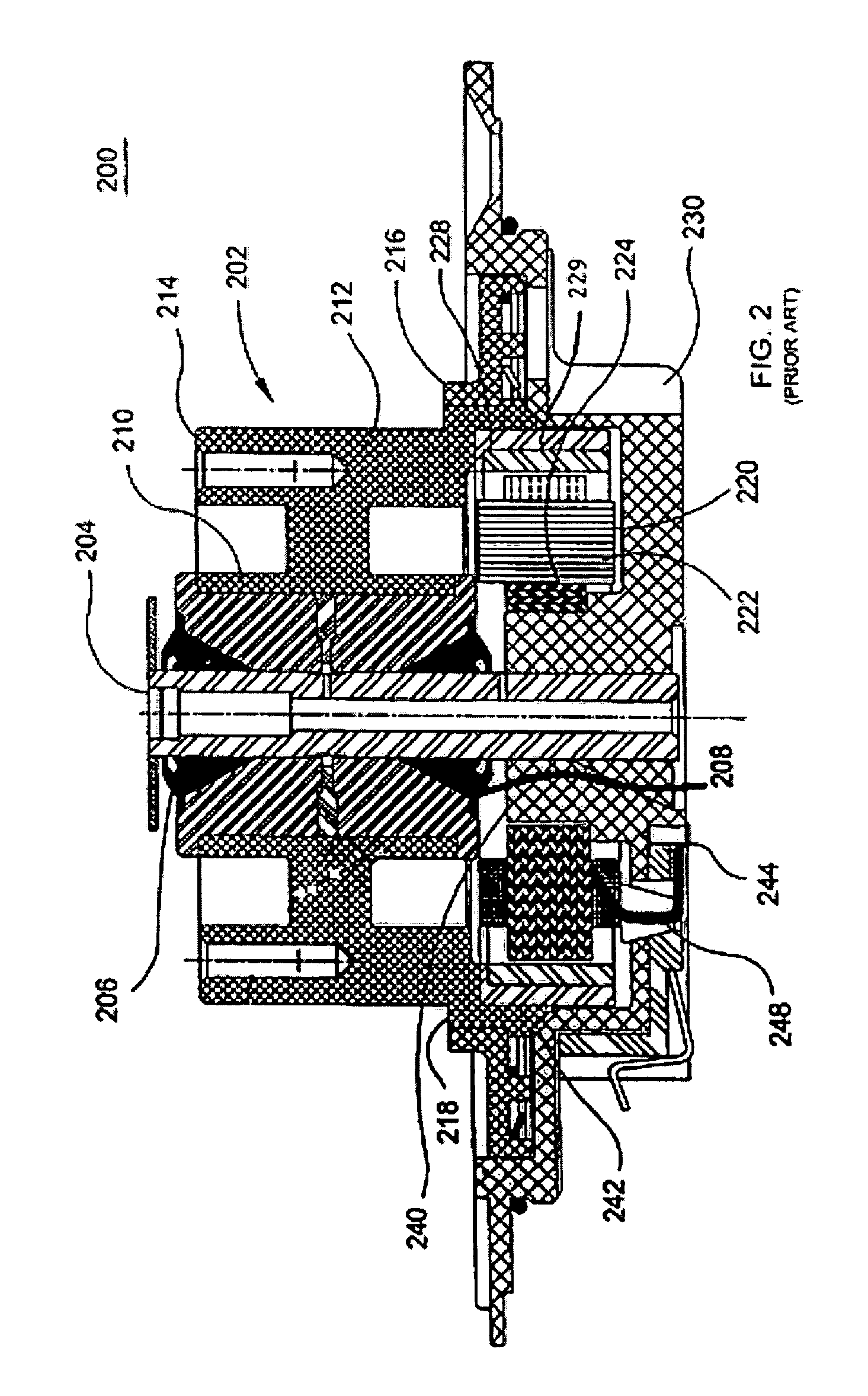 Fluid dynamic bearing with non-linear damping