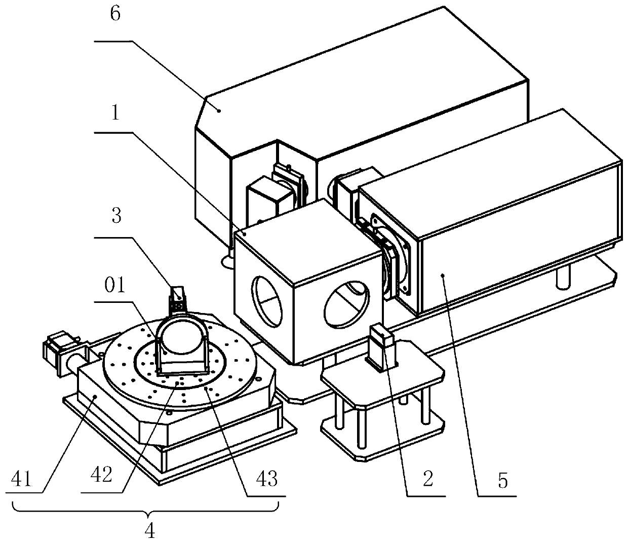 Reflector reflectivity curve measuring device