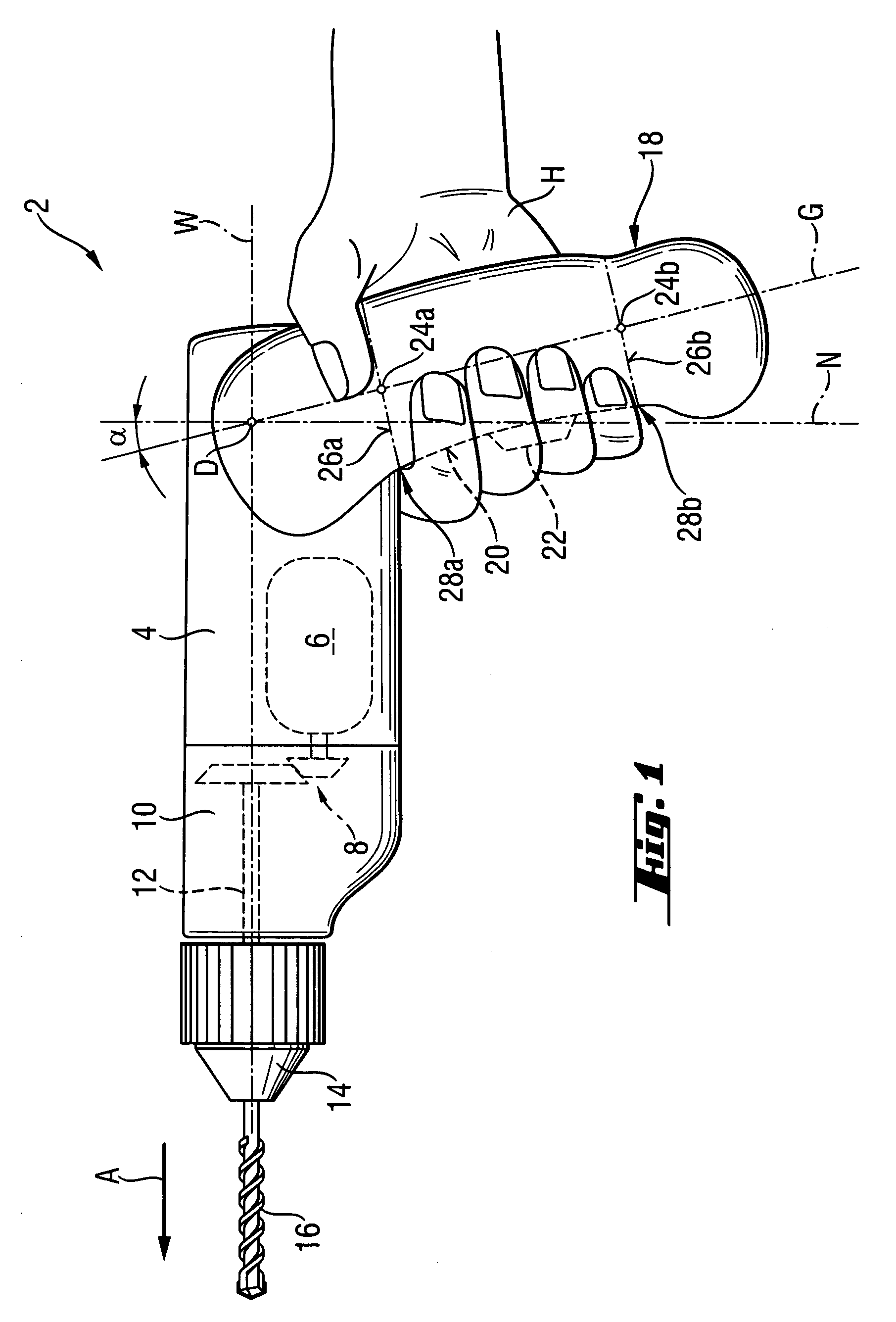 Handle for a hand-held power tool