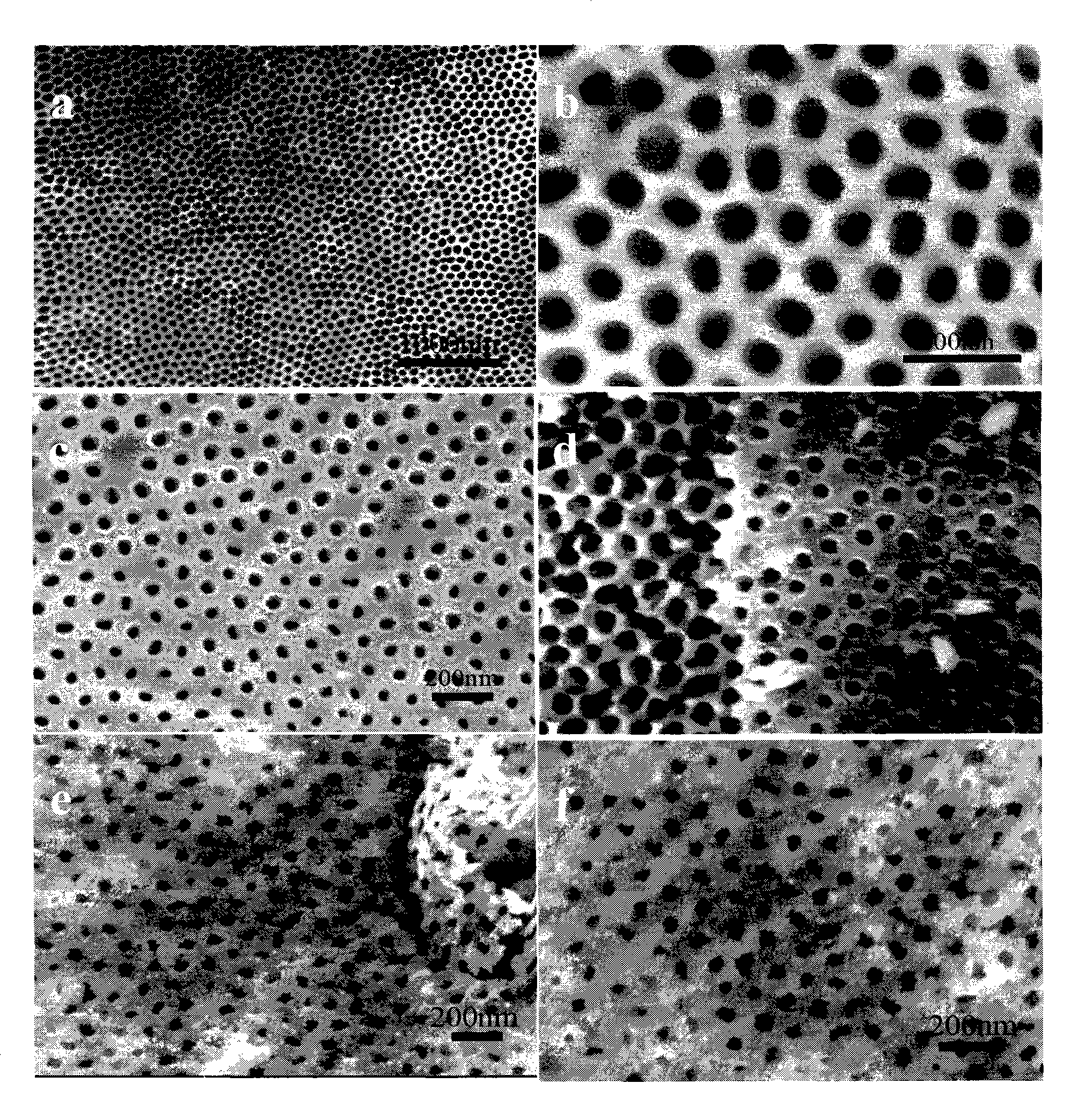 Titanium dioxide nano-pore array thin film and preparation thereof