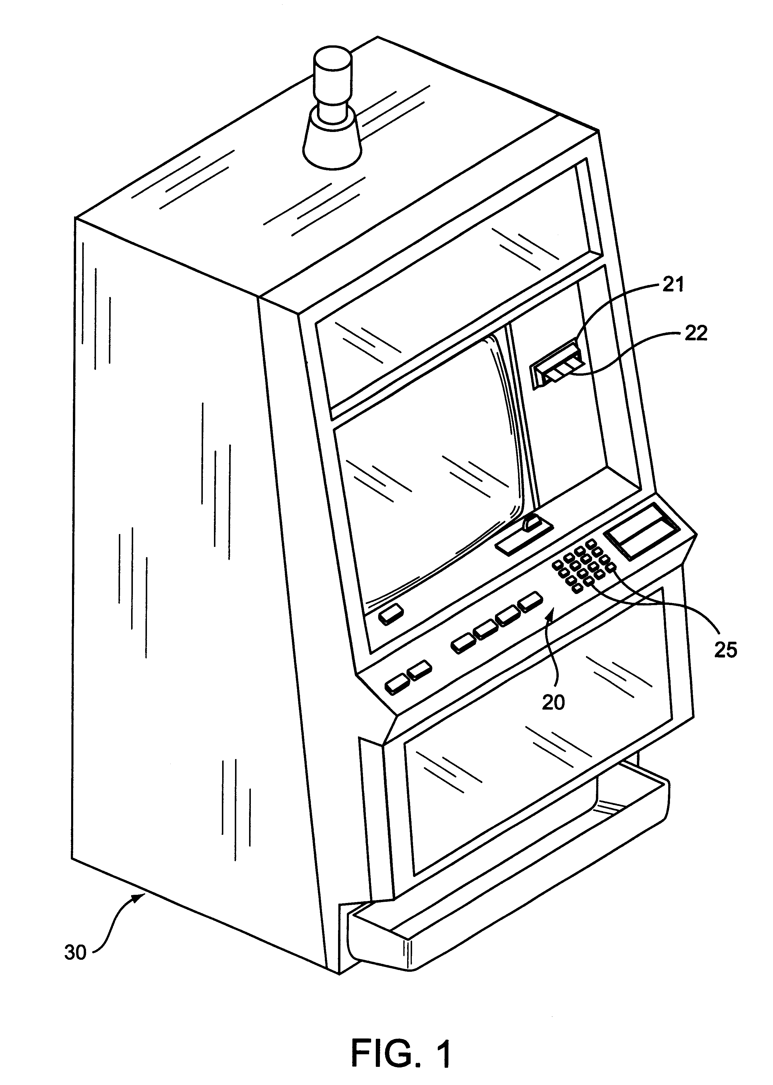 Lighted keypad assembly and method for a player tracking system