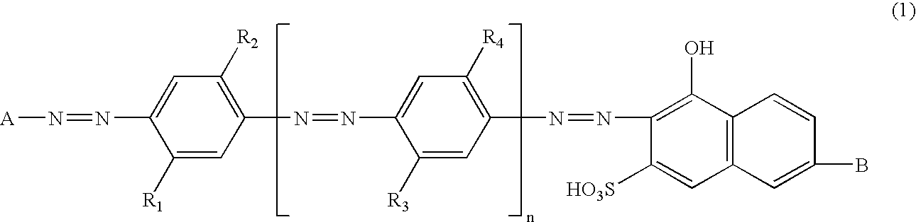 Dye type polarizing plate