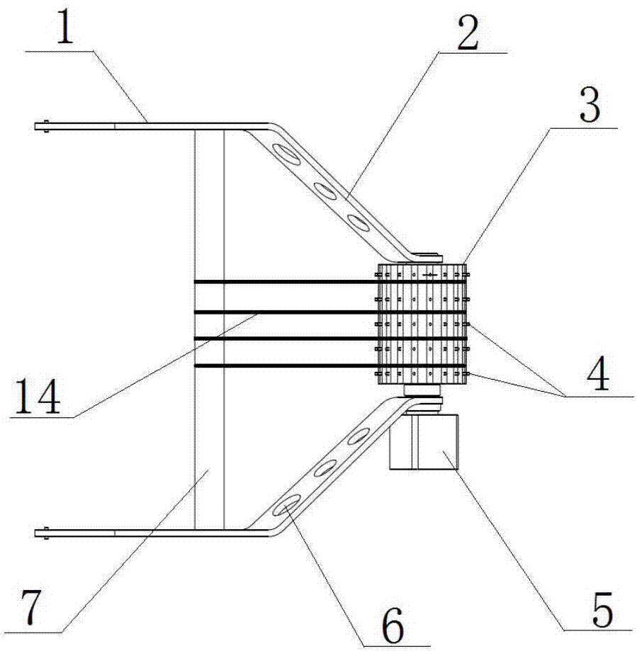 Portable net hauling device of net cage and netting