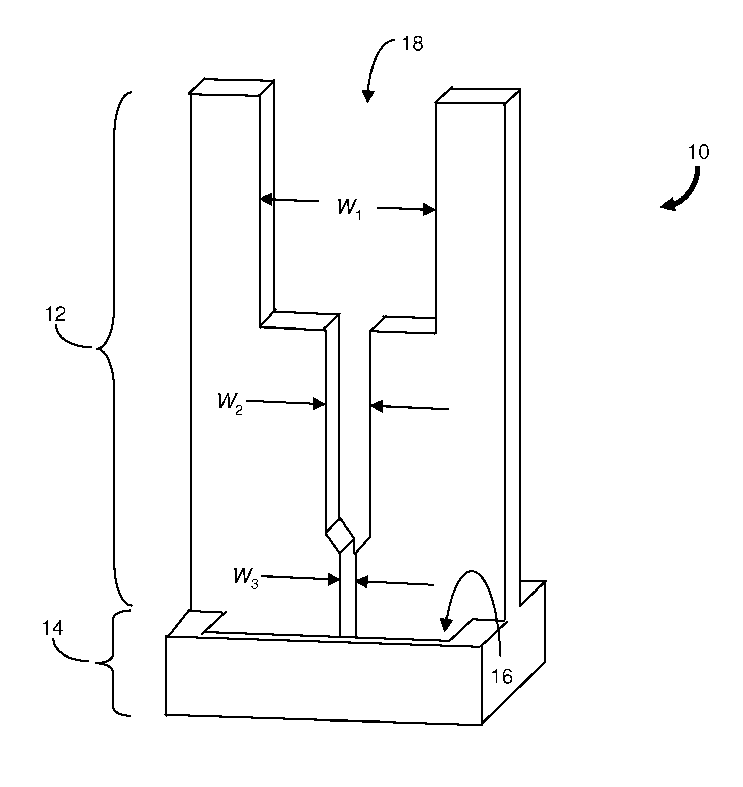 Notch antenna having a low profile stripline feed