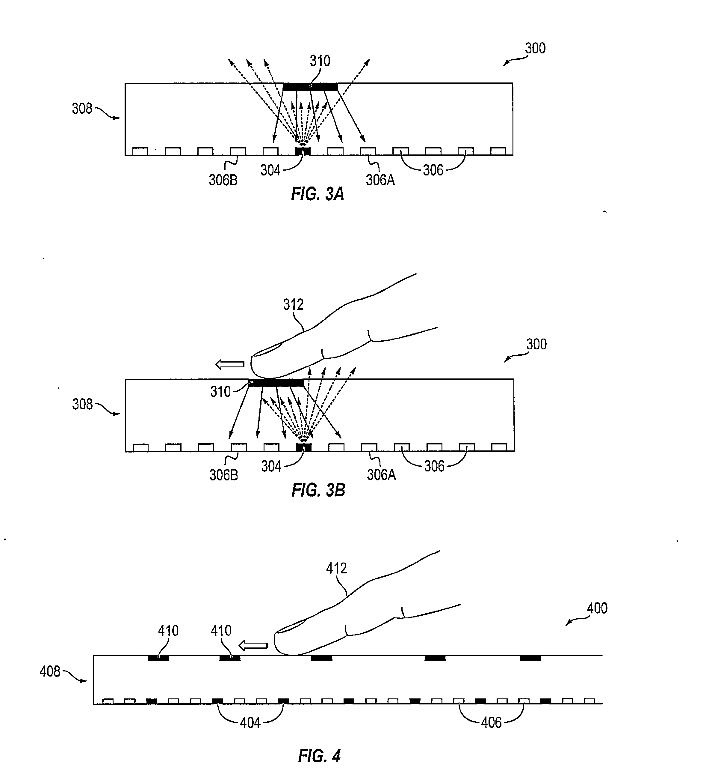 Apparatus and method for detecting surface shear force on a display device