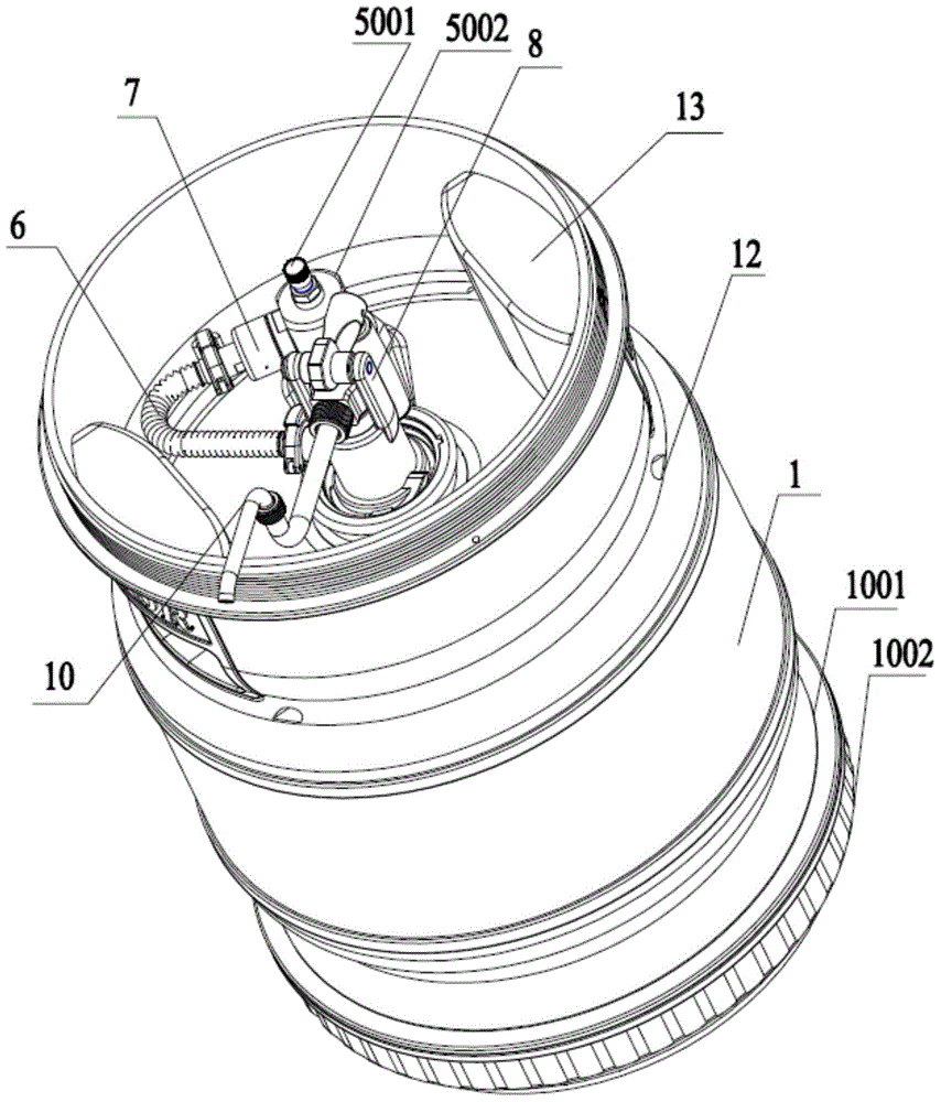 Integrated drink preservation barrel system