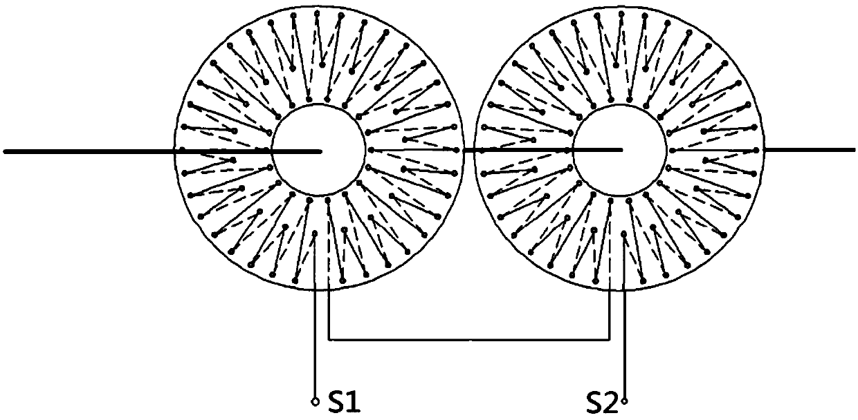 A three-phase electronic combined transformer