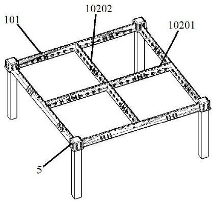 A long-span composite structure floor