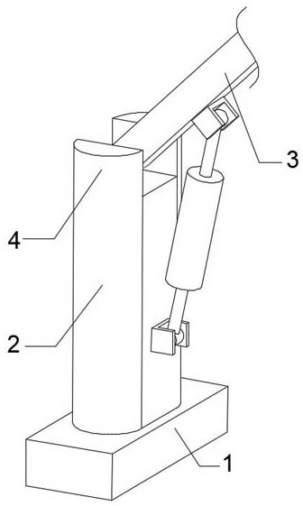 Marine mechanical arm swing stopping mechanism