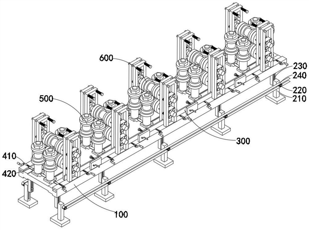 Auxiliary calibration mechanism for special-shaped steel processing