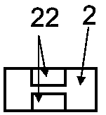 Double-ridge rectangular waveguide four-way ridge waveguide power splitter based on a metal ridge