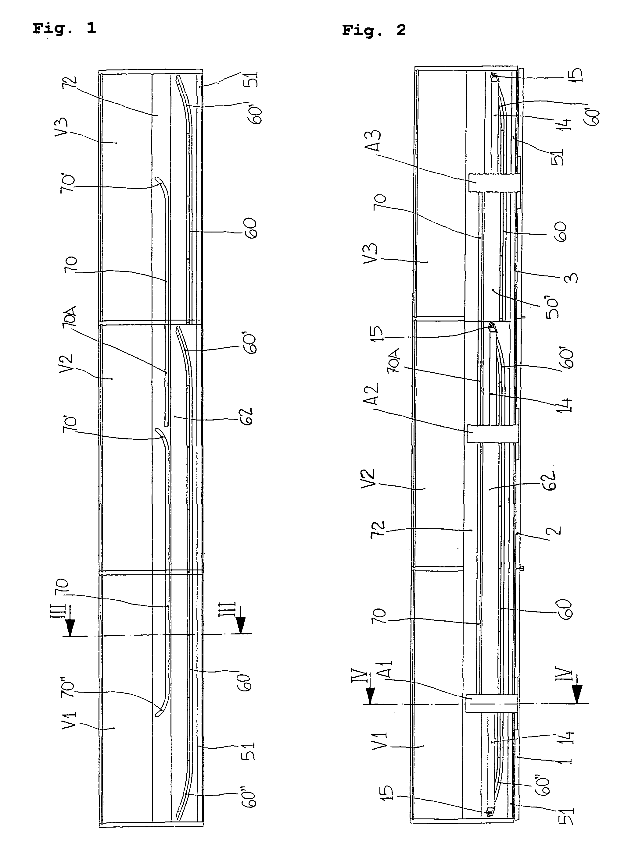 Mechanism for the aligned closure of sliding doors, in particular for units of furniture or compartments with two or more doors