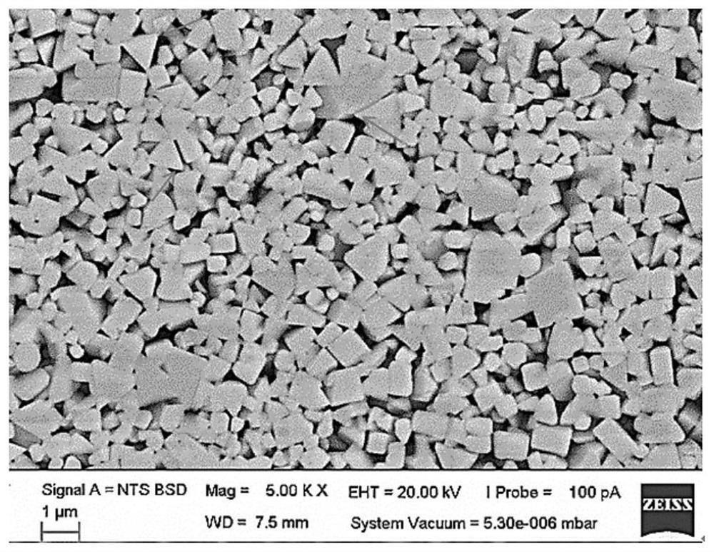 Sintering method for low-stress hard alloy mold material